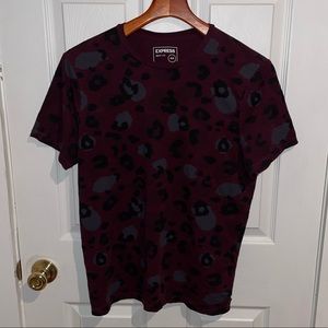 EXPRESS MENS ANIMAL PRINT TEE
